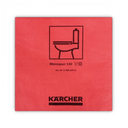 Divorne Sàrl - Kärcher Lingette en microfibre Microspun rouge 10p - Tout  pour le nettoyage