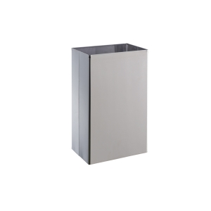 Poubelle 25 Litres Inox brillant #chr(59)# fixation murale ou à poser.