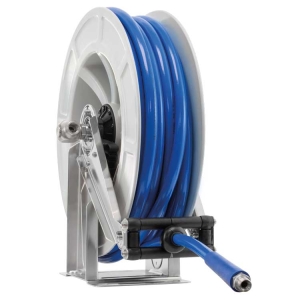 PUReClean365+® Blue - 45bar Enrouleur automatique en inox & ABS pour basse P. - 24m Livré AVEC tuyau